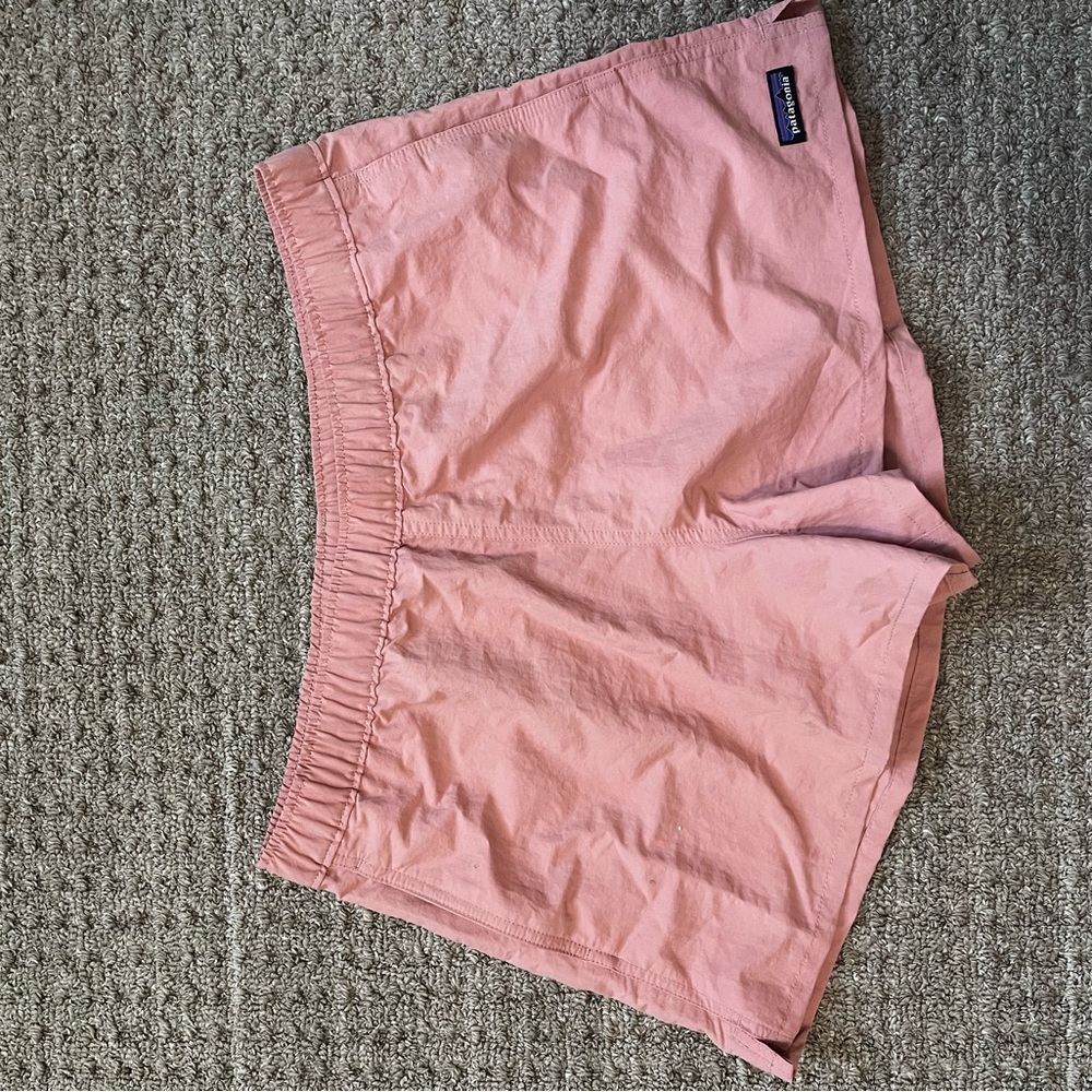 Patagonia Pink Athletic Shorts with Elastic Waistband